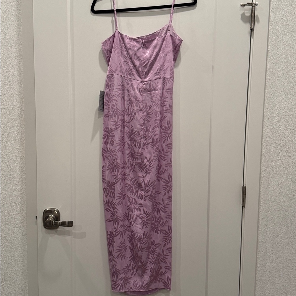 NWT Saylor Gardenia Ruched Jaquered MIDI Dress Gown - Picture 6 of 9